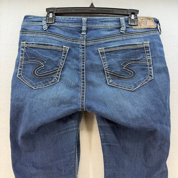 Silver Jeans Women's 32x31 (14) Dark Blue Suki High Super Skinny Preppy Normcore - Picture 3 of 15